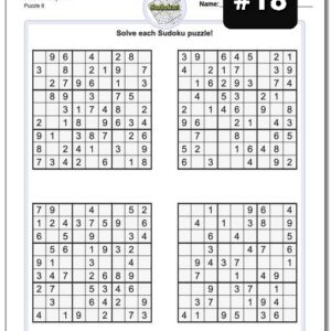 SUDOKU puzzle #18