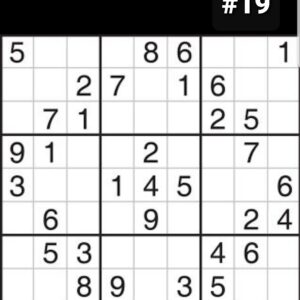 SUDOKU puzzle #19