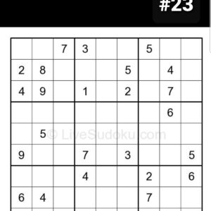 SUDOKU puzzle #23