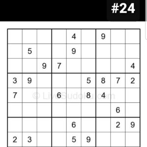 SUDOKU puzzle #24