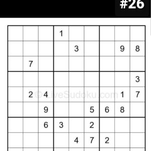 SUDOKU puzzle #26