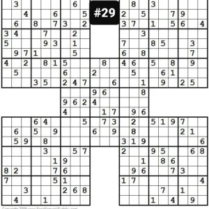 SUDOKU puzzle #29