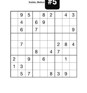 SUDOKU Puzzle #5
