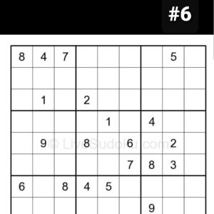 SUDOKU Puzzle #6