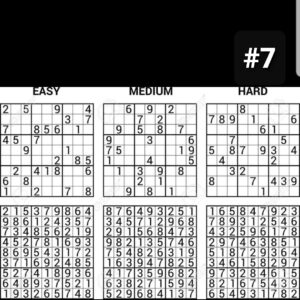 SUDOKU puzzle #7