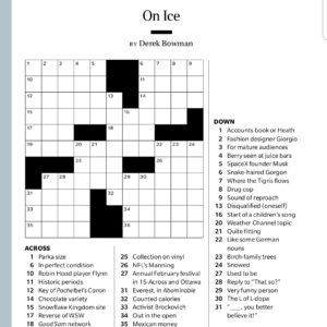 Crossword Puzzle #16